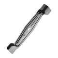 Metal tool with a handle on a white background