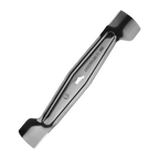 Metal tool with a handle on a white background