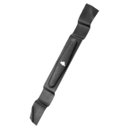 Black metal blade on a white background