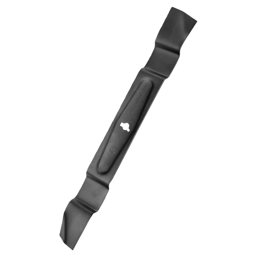 Black metal blade on a white background