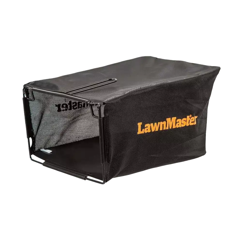 Black LawnMaster tool bag on a white background